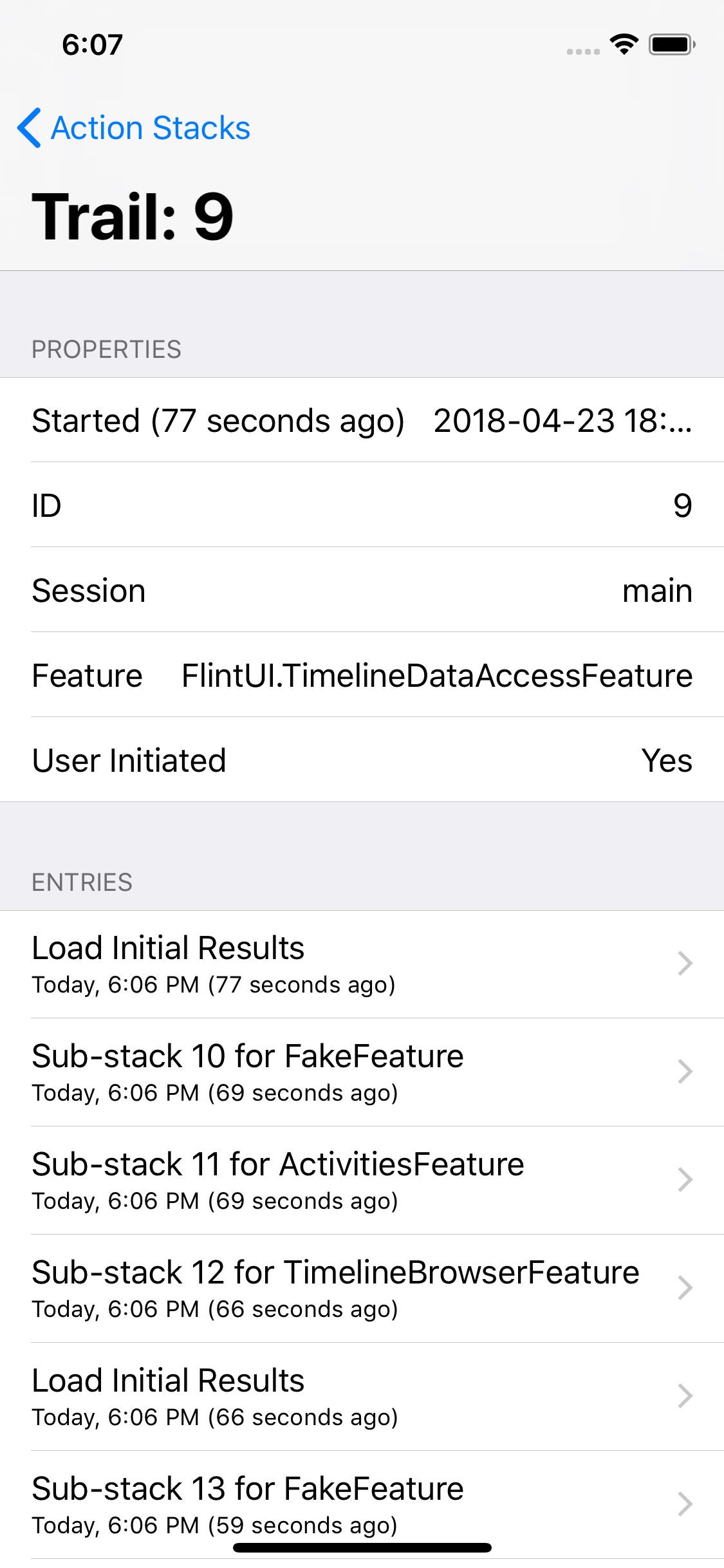 Timeline Browser screenshot